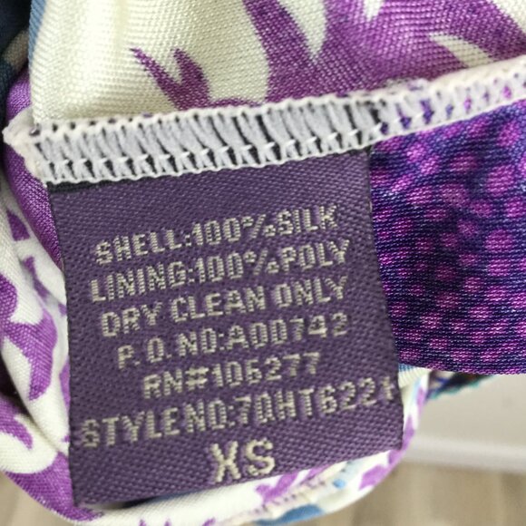 Vintage Hale Bob Silk Jersey Dress xs - Picture 7 of 9